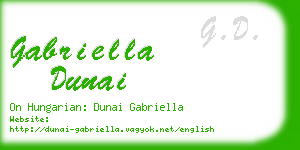 gabriella dunai business card